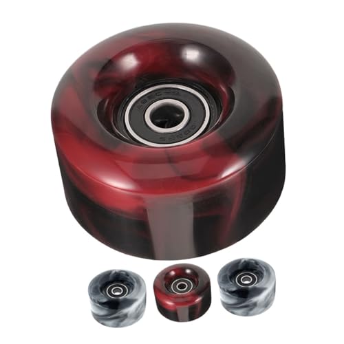 FOYTOKI 4pcs Decorative Skate Wheels for Roller Skates Pu Material Use Replacement Wheels for Women Skaters