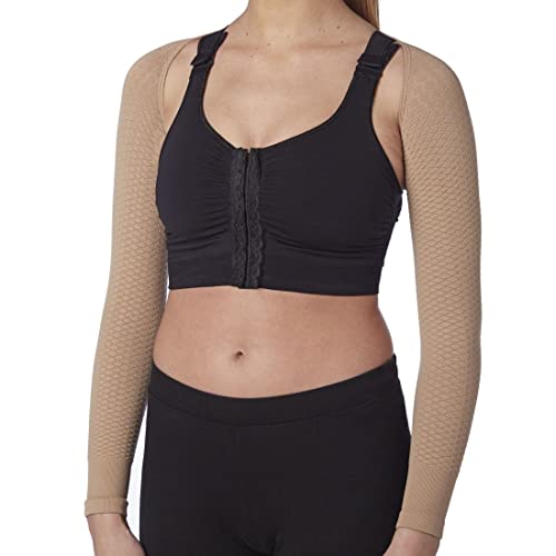 Lipoedema lymphoedema firming and slimming, K2 compression sleeve, nude, L-XL