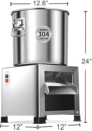 Cortadora eléctrica de vegetales 1800W acero inoxidable miniatura 5