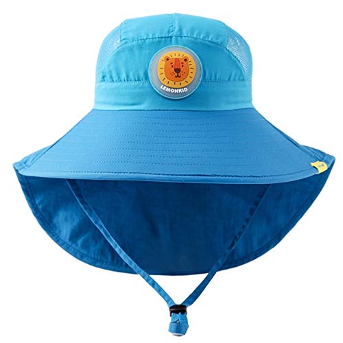 Sombrero para niños de ala ancha que ofrece máxima protección solar infantil en la playa y verano