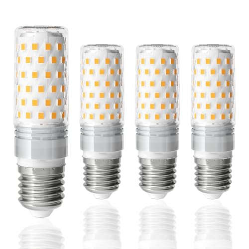 LUTW Lampadina LED E27 Mais, Luce Calda 3000K, 10W 1510LM Lampadine LED Equivalenti a 130W Alogena, Lampadina E27 a Vite Edison per Lampadario, AC 220-240V, Non Dimmerabile, 4 Pezzi