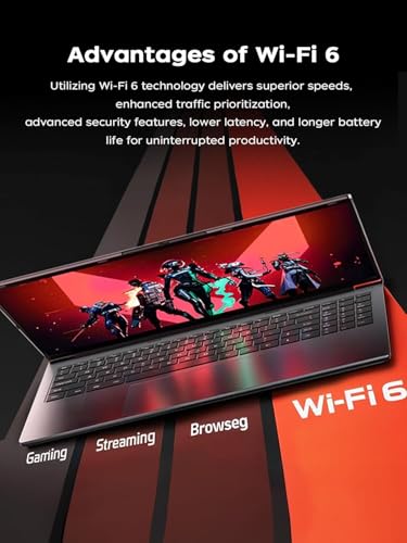 Image of Gaming Laptop with AMD Ryzen 7 H255 (8C /16T, up to 4.9GHz),Radeon 780M,16GB DDR5 RAM 512GB SSD,Windows 11 Computer,Type-C, WiFi-6, 50.82Wh Battery,Backlit Keyboard for Business