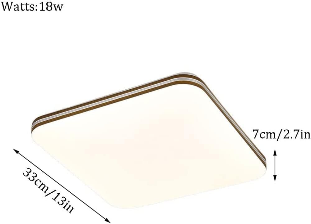 Modern LED Ultra Thin Flush Mount Ceiling Light, Creative Square High Transmittance Acrylic Ceiling Lighting Fixture, Metal Ceiling Lamp, for Home Indoor Bedroom