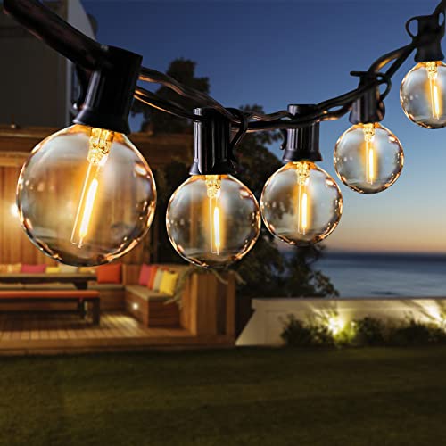 Guirnalda Luces Exterior, Guirnaldas Luminosas con 16+2 LED Bombillas G40, 6.8 m 22.3pies Cadena de Luces Exteriores Jardin, Impermeable Guirnaldas Luce Interior, para Terraza Fiesta Boda Patio Cafe Cover