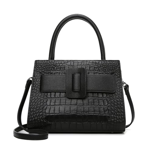 Crossbody Bags for Women Luxury Leather Shoulder Handbags in Black & Blue Trendy Satchel Purse for Everyday Use