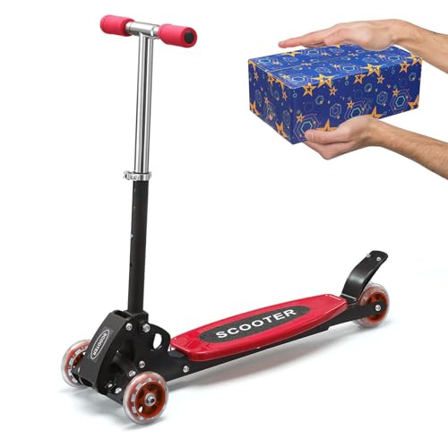 Kinderroller für Kleinkinder, Faltbarer Dreirad-Lean-to-Steer-Roller für...