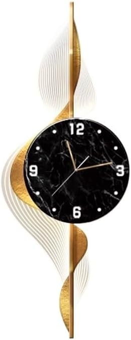 Clock Hanging Wall Living Room Clock TV Background Led Luminous Light Painting