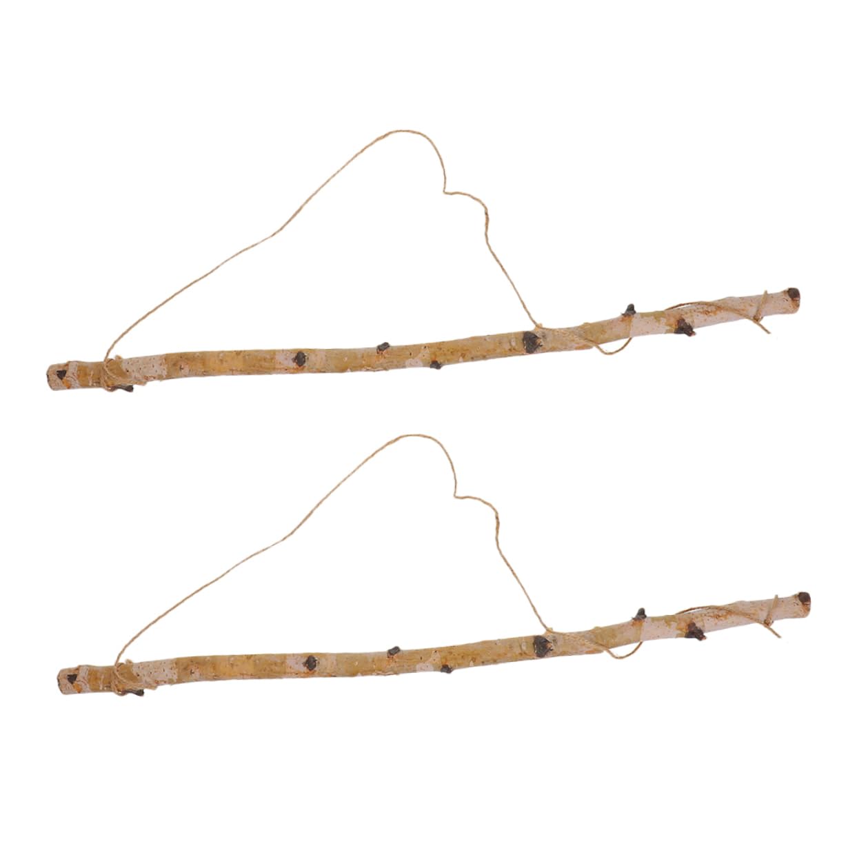 SOLUSTRE Wooden Wall Hooks Driftwood Hook Set 2 Pack for Bathroom Entryway Decorative for Scarf Key Holder Headphone Rack