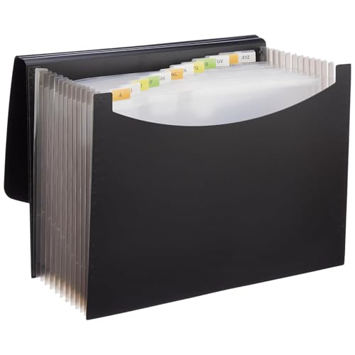 Image of COI Expanding File Folder with 12 Pockets, A-Z Tabs & Button Closure | Accordion File Organizer Holds 500 Sheets, A4 Size | Waterproof & Acid-Free | Document Folder for Bills, Office, School, Home