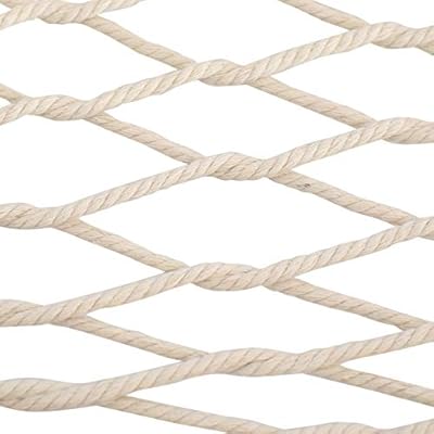 Sunnydaze Cotton Rope Hammock with Unfinished Wood Spreader Bars - 12-Foot Stand - 350 Pound Weight Capacity 414sYOmofvL. SS400