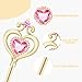 Chargol Angel Scepter Wand Princess Costume Wand (Gold-Pink)