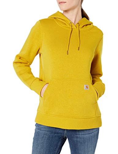 Carhartt Women's Regular Clarksburg Pullover Sweatshirt, Golden Haze Heather, Large