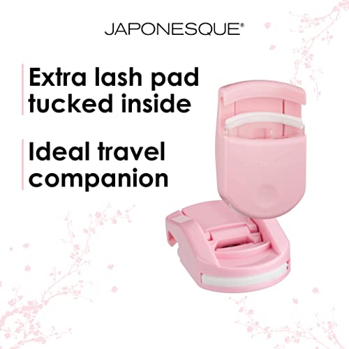 Japonesque Go Curl Travel Eyelash Curler, Perfect For On The Go Use, With Extra Soft, Gentle Lash Pad, Pink #TOP1