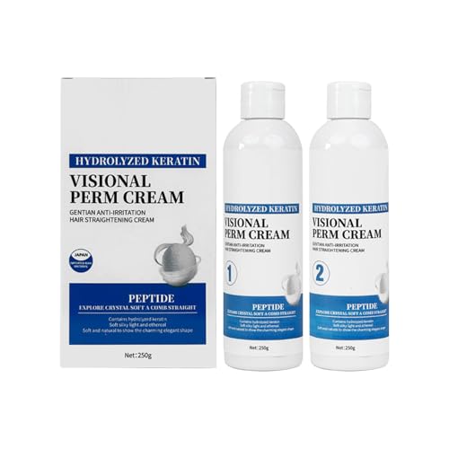 Crema alisadora para el cabello para mujeres, alisador de pelo rizado, peinado duradero, sin dañar el cabello, 2 unidades