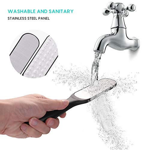 Foot Scrubber Pedicure Tools Rasp - 5 Pcs Kened Foot File Callus Remover For Feet To Remove Hard Skin - 2 X Stainless Steel Black, 3 X Plastic Blue #TOP6