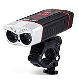 Owl Eye Design Front Bike Light 1000 Lumen, LED Flashlight USB Rechargeable Bicycle...
