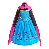 [Dressy Daisy] 幼児 女の子 雪 プリンセス 戴冠式 ドレス 子供 ハロウィン 衣装 お姫様 コスプレ クリスマス パーティー 仮装 サイズ 4～5歳