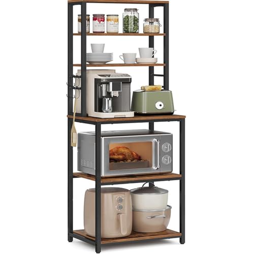 Kryvolux レンジラック 幅60 奥行40 キッチンラック スリム ゴミ箱上 スチールラック 大型レンジ対応 高耐荷設計