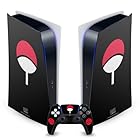Officially Licensed Naruto Shippuden Uchiha Clan Iconic Vinyl Faceplate Gaming Skin Decal Compatible With Sony PlayStation 5 PS5 Digital Edition Console and DualSense Controller