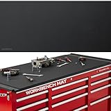 ONREVA Workbench Mat 24X48 Inches, EVA Rubber Work Mat, Protect Your Work Bench Top, Heavy Duty Pad for Tool Box Top, Table, Tool Station, Rolling Cabinet Cart Cover Liner Matt, 48"X24" 5mm Thick