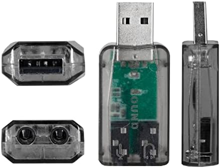 SC ACCESORIOS Tarjeta De Sonido USB Audio 5.1 Canales Pc Laptop D...