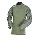 Tru-Spec 65/35 Polyester/Cotton Rip-Stop 1/4 Zip Tactical Response Combat Shirt Olive Drab/Olive Drab Medium