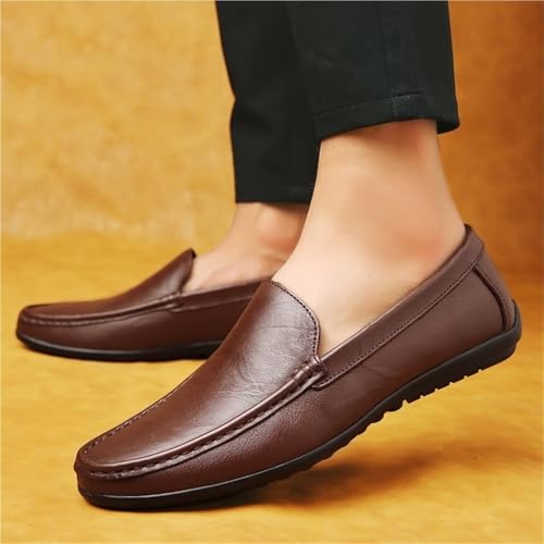 Men's Loafers Round Toe Faux Leather Loafer Shoes Anti-Slip Resistant Lightweight Fashion Party Slip-on4