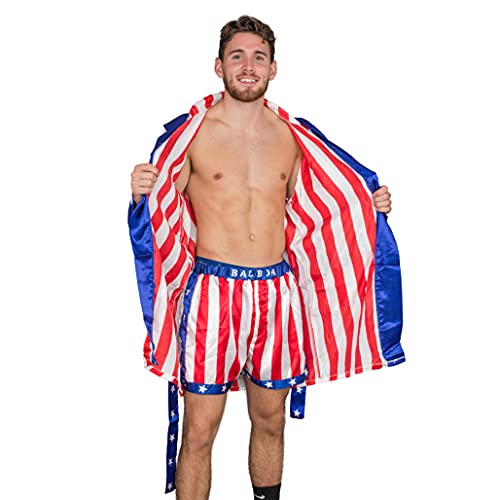 Balboa Apollo Movie Boxing American Flag Shorts for Men's & Women's3
