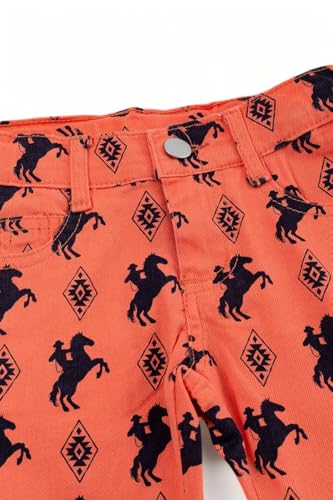 Horse Rider & Aztec Printed Bootcut Pants.2