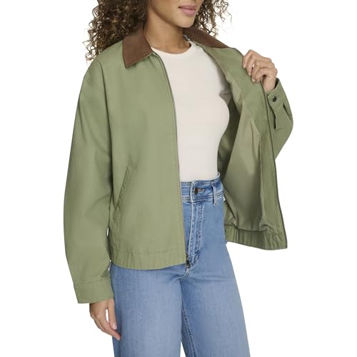Image of Levi's Women's Zip Up Utility Jacket with Collar