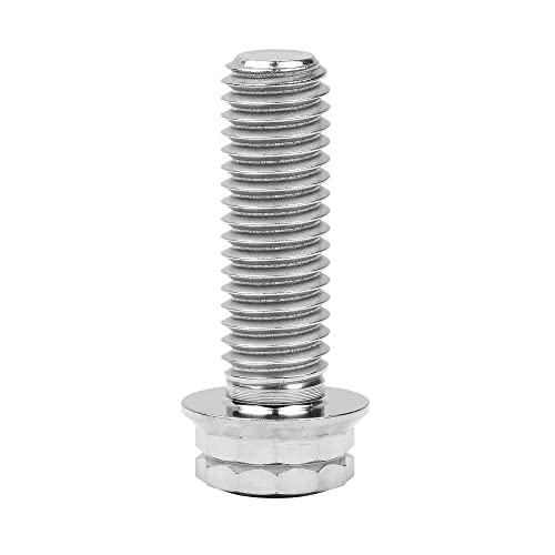 Image of Titanium Flange 12 Point Head M8 x15 20 25 30 35 40 45 50 55 60 65mm Screw Bolt Pack of 4 (M8x25mm, Normal Titanium)