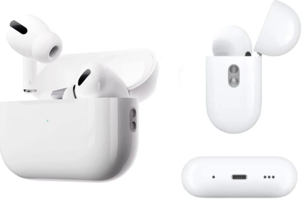 Wireless Earbuds, Bluetooth 5.3 In-Ear Headphones, Active Noise Cancelling, 30H Playtime, IPX8 Waterproof, Touch Control, White