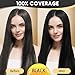 IIIMEIDU Black Hair dye Shampoo 3 in 1, Natural Hair Color Shampoo for Gray Hair, Tinte Para el Cabello for Women and Men 100% Grey Coverage, 350ml