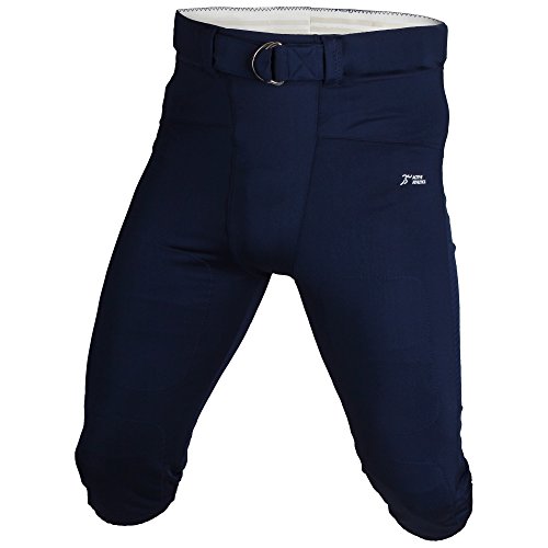 Active Athletics Pantalon de Football américain No Fly avec Ceinture Large XL Bleu Marine Cover