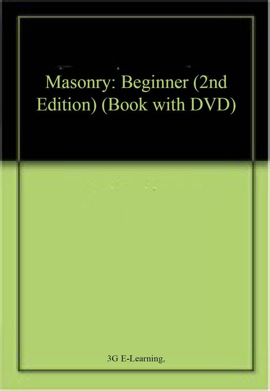 Buy Masonry: Beginner (2nd Edition) (Book with DVD) โ BookShops.in