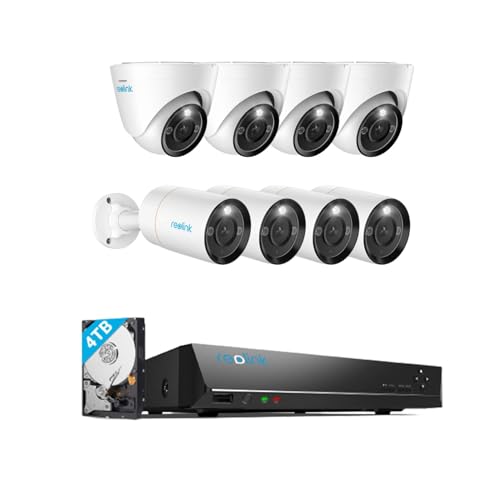 REOLINK 12MP PoE Outdoor IP Camera Bundle + 16-Ch NVR