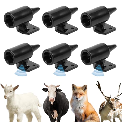 6 Piezas Alerta de Silbatos de Ciervo, Dispositivos de Silbato, Alarma Ultrasónica de Advertencia para Animales, Avisador, Ahuyentador, Silbato de ultrasonidos de Animales como Ciervos, jabalís
