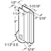 Prime-Line N 6598 Bypass Door Roller Assembly, 1-1/2 in. Nylon Ball Bearing (Single Pack)