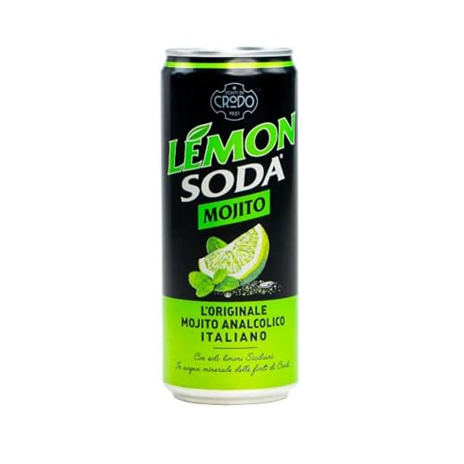 Lemon Soda Mojito Limonade (24 x 330ml) von Crodo - alkoholfreie Limettenlimonade - natürliche Aromen - Limettensaft aus Süditalien - erfrischend fruchtig - Cocktail alkoholfrei - EINWEG Dose
