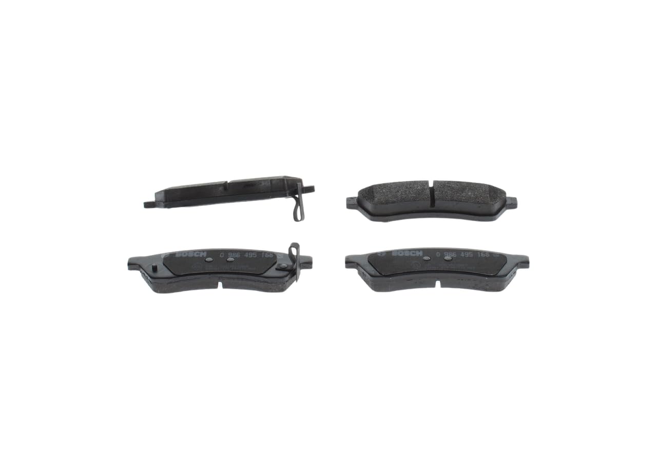 Bosch BP1571 - Pastiglie Freni Auto, Trasero - Calidad Bosch - Reducción de Ruido y Polvo - Certificación ECE-R90 - Sin Cobre - 1 Juego de 4 Pastillas