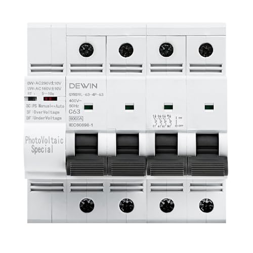 Disjoncteur à réarmement automatique contre surtensions et sous-tensions photovoltaïques 4P