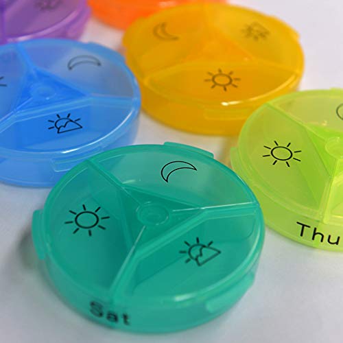 ARTIBETTER 1Pcs 7 Day Pill Box Recipiente Pílula Caso Organizador Do Comprimido Semanal Vitamina Org
