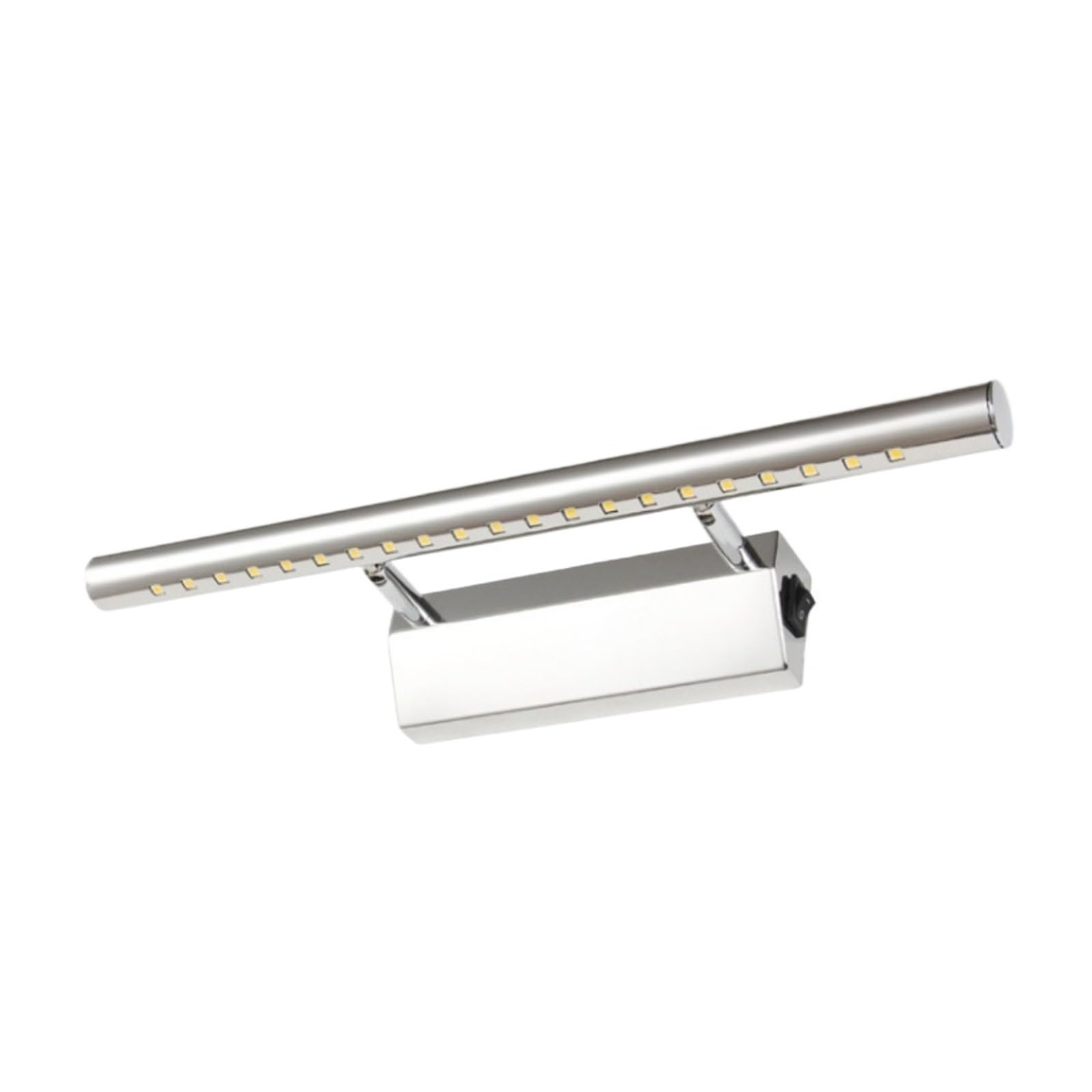 Iluminación espejo baño LED de acero inoxidable con luz pared moderna e interruptor 7
