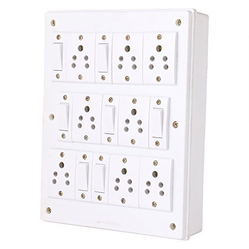 Image of Heavy Duty PVC Extension Board 8Socket,7 Switch (8 Meters Wire)