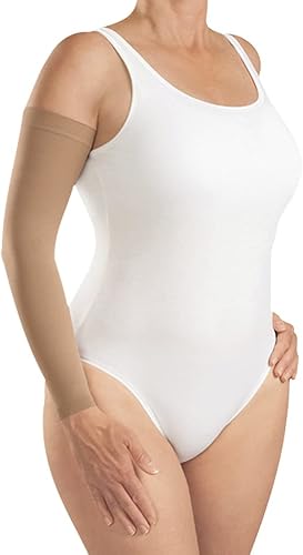 Miniatura 1 de mediven Harmony - Manga de brazo para linfedema de 30-40 mmHg con banda superior de silicona