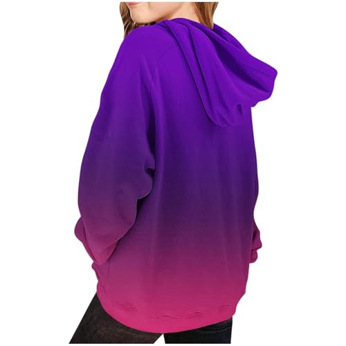 Kids Cute Hoodies Gradient Tie Dye Printed Hoodie with Pockets Casual Pullover Hooded Sweatshirts for Girls Boys3