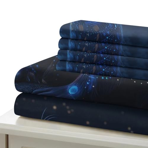 Housse de couette la loutre imprimé 3D single 135x200cm avec taie d'oreiller en microfibre douce