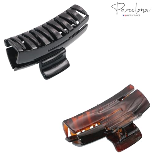 Pinzas para cabello celuloide acetato 2 piezas miniatura 4