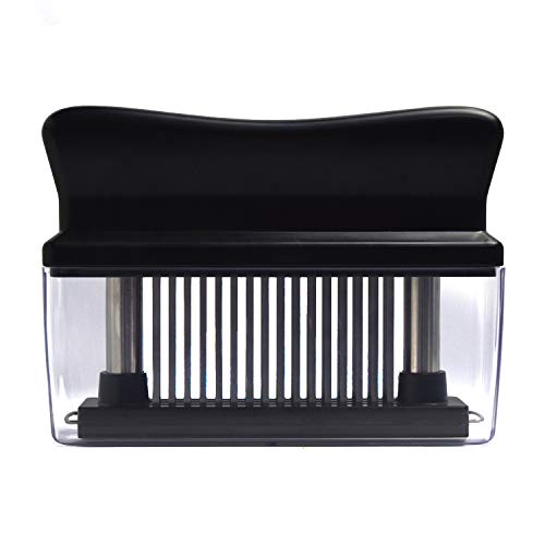 MySit Meat Tenderizers with 48 Stainless Steel Ultra Sharp Needle Blades, Meat and Poultry Tenderizer Needler Kitchen Tool with Cleaning Brush for Tenderizing Beef, Chicken, Steak, Pork, Fish - Thumbnail 3