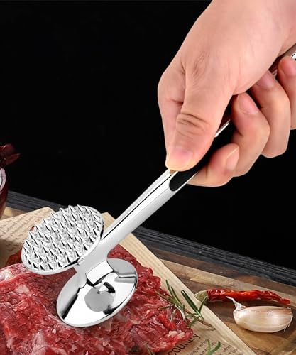 Image of Meat Tenderizer Hammer Mallet Tool Pounder For Tenderizing Steak Beef And Poultry.Dishwasher Easy